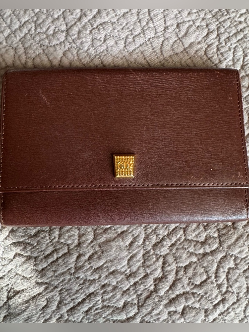 Christian Dior Vintage Leather Tri-fold Wallet - Picture 2 of 14